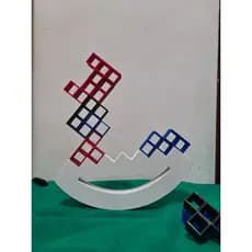 Brinquedo Criança Jogo Educativo Tetris Torre Jogo de Equilibrar Caiu Perdeu