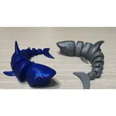 Brinquedo Tubarão Articulado Flexível Plástico Fidget Toy Animais