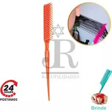 Pente 3 Fileiras Fitagem Ponta Fina, Modelagem, Mechas, Cachos, Lisos, Desembaraçar