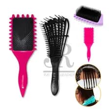Kit Escova Cabelo Fitagem Definição Ondas + Polvo Cacheado Escova Bounce Curl