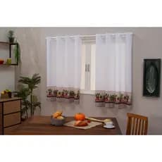 Cortina Gorgurinho Para Cozinha Varias Estampas 2,00x1,40m