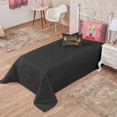 Kit Colcha 04 Peças para Cama de Solteiro com Tema Prinesa
