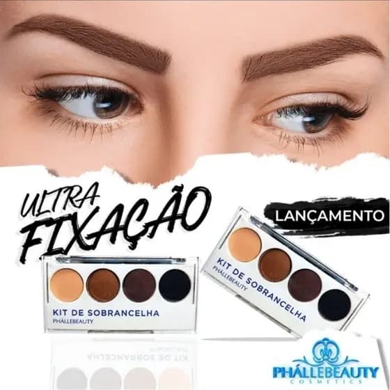 Kit Sombra Para Sobrancelhas + Primer PhálleBeauty