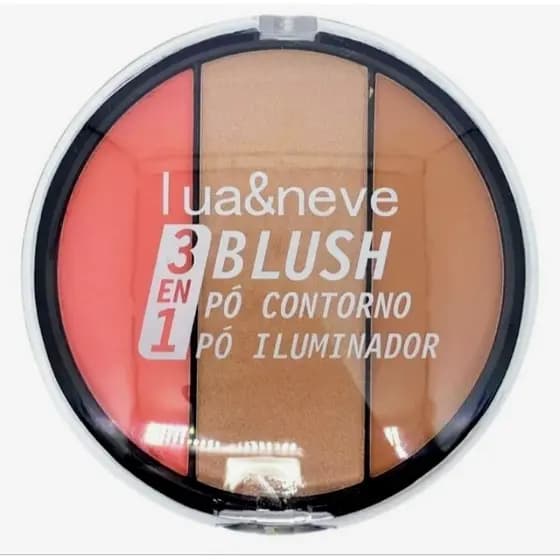Paleta Contorno, Blush E Iluminador Lua&neve