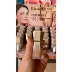 Contorno Líquido Cremoso Sarah's Beauty Fácil Aplicação Efeito Natural Longa Duração