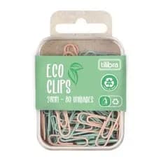 Clips Coloridos Tilibra Eco Tom Pastel 28mm - 80 unidades