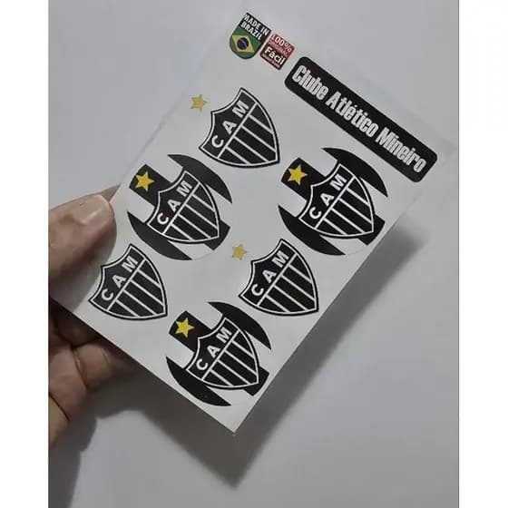 Kit 7 Adesivos Atlético Mineiro Para Copos Staley Carros Altíssima Qualidade À Prova D’Água