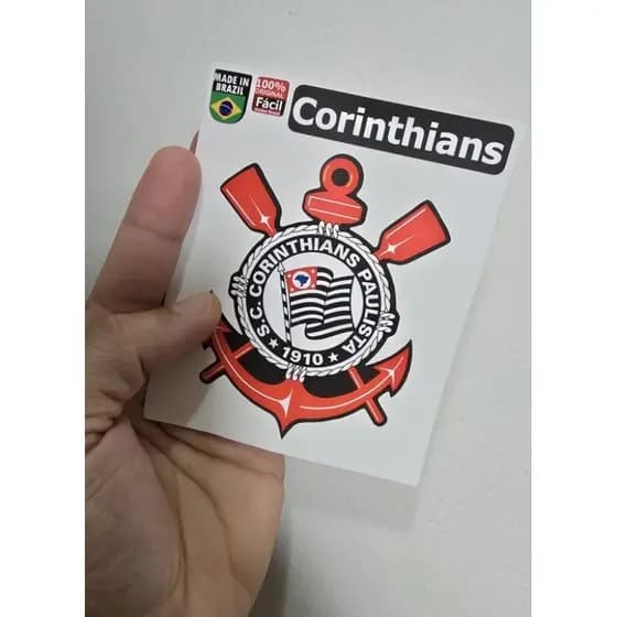 Adesivo Corinthians Altíssima Qualidade à Prova d’Água Premium