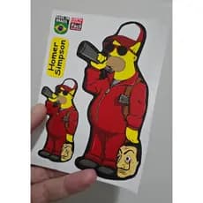 ADESIVOS HOMER SIMPSON KIT COM 2 ADESIVOS DE ALTÍSSIMA QUALIDADE A PROVA D'ÁGUA