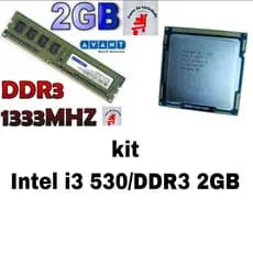kit Memoria Avant Ddr3 2gb1333 MHz /Intel Core i3-530