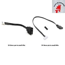 Adaptador Cabo 6 Pinos Controladoras Fan Argb 3 Pinos De 5v