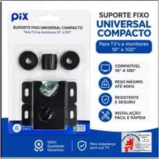 Suporte Tv Fixo Universal Pix 10'' A 85'' Parede