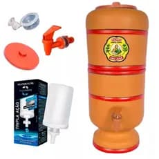 Filtro de Barro São José 4L – Ideal para Água Natural (2L Superior + 2L Inferior)