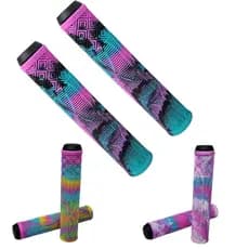 Manopla Freestyle Bmx Borracha Macio Luva Punho Rainbow
