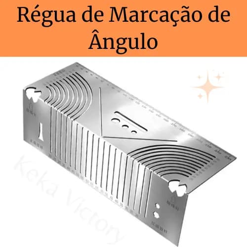 Ferramenta  Marcação de Ângulos Arredondados Régua de Arco Angular Profissional Régua de Marcação