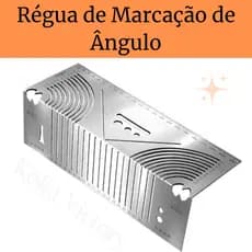 Ferramenta  Marcação de Ângulos Arredondados Régua de Arco Angular Profissional Régua de Marcação