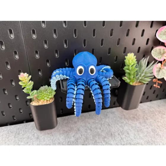Polvo Articulado Colorido | Fidget Toy Anti-Stress Flexível | Decorativo e Sensorial