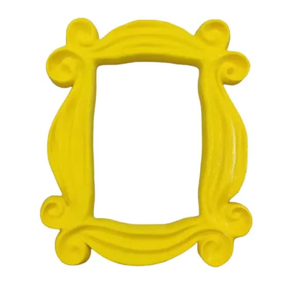 Moldura Amarela Friends Para Olho Mágico Porta Da Mônica Decoração Criativa Casa