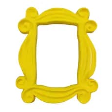 Moldura Amarela Friends Para Olho Mágico Porta Da Mônica Decoração Criativa Casa