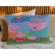 Fronha Infantil Personaliazada Capa de Travesseiro Peppa Pig 70x50 em Micropercal
