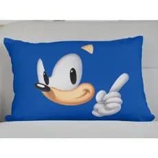 Fronha Infantil Capa de Travesseiro Sonic em Tecido Micropercal Tamanho 70x50