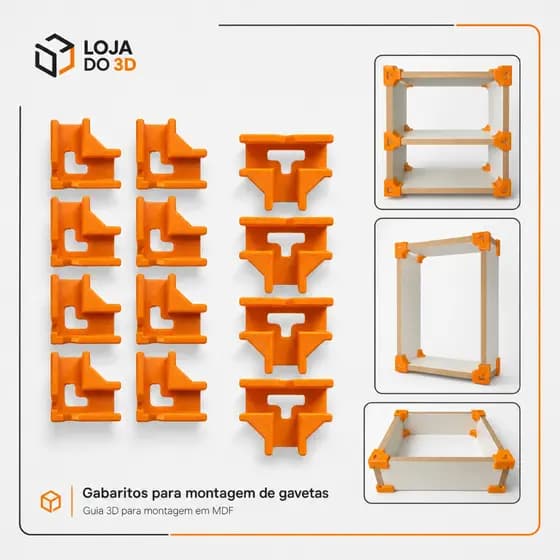 Kit Gabaritos 15mm MDF Para Montagem De Moveis Nichos caixas