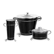 Kit Pia Colorido com Lixeira Porta Detergente e Sabão Esponja para Organização de Cozinha