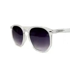 Óculos De Sol Floripa Transparente Preto Fosco Hexagonal Com Armação Grande Retro Estilo Europeu Colors Unisex Homens