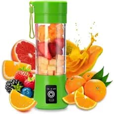 Liquidificador Garrafa Portátil Mixer Juice Para Shake USB Recarregável 6 Lâminas