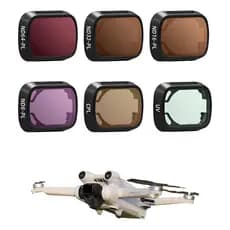 Kit Com 6 Filtros Lentes Drone Dji Mini 3 Pro Nd 8/16/32/64 Cpl Ncuv