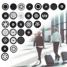 1 Peça Bagagem Substituição Acessórios Reparo Rolo Portáteis Para Viagem