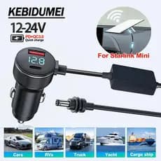 [Estoque Pronto] Mini Adaptador De Alimentação Starlink , Cabo De Reforço 18AWG 12V-24V A 30V 2A , Carregador De Telefon