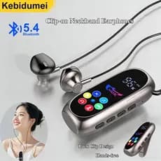 [Estoque Pronto] Fones De Ouvido Com Clipe Bluetooth5.4 K-song Retorno Inserção De Cartão De Tela LED/Bluetooth Bateria