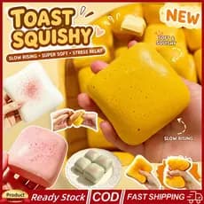 4 Pçs Mole Simulado Pão Quadrado Squeeze Brinquedo Alívio Do Estresse Lento Subindo Pequena Torrada Sensorial Brinquedos