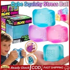 NeeDoh Nice Cube Schylling Squishy Stress Ball Fidget Toy Com Brinquedo Mole Super Sólido Lento Rising Squeeze Ice Baby