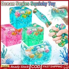 4 Pçs Mole Oceano Cubo De Gelo Bolas De Estresse Needoh Maltose Lento Subindo Sensorial Nee Agradável Queijo Elástico Es