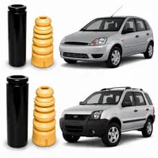 Kit Batente e Coifa Traseira Suspensão Ford Fiesta e EcoSport 2003 a 2014