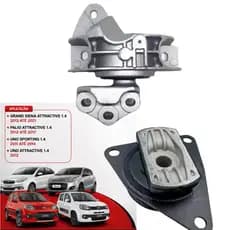 Kit 2 Coxins do Motor Direito e Esquerdo – Fiat Grand Siena / Palio / Uno Attractive / Uno Sporting