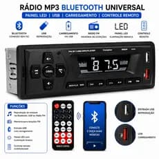 Radio Mp3 Bluetooh Com Controle