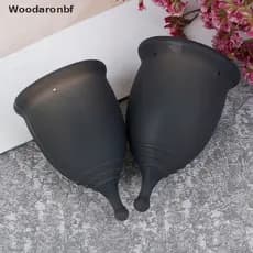WDF Copa Menstrual Grau Silicone Macio Lua Período Senhora Higiene Copos Reutilizáveis BR
