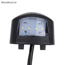 WoodAron Luz Da Placa De Licença Motocicleta Lâmpada Indicadora Traseira ABS LED Para 250R 300 ZX636 ZX-6R Z1000 Z800 Z7