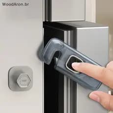 WoodAron 1Pc Fechadura De Geladeira Para Casa , Freezer , Porta , Trava De Segurança Crianças Pequenas , Armário Bebês b
