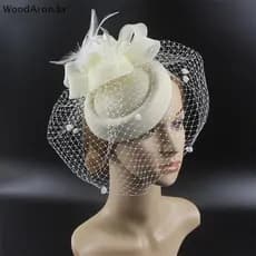 WoodAron Com Flor De Renda Feminino Elegante Chapéu Grampos De Cabelo Fascinag Festa De Casamento br