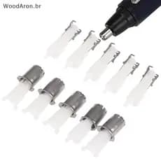 WoodAron 5 Unidades Cortador De Cabelo De Nariz Aparador Substituição 3 Em 1 Barbeador Elétrico Navalha br