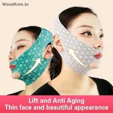 WoodAron Ferramenta Anti-Ronco Máscara De Dormir Em Forma De V Cinto De Emagrecimento Facial Fechar Boca Parar De Roncar