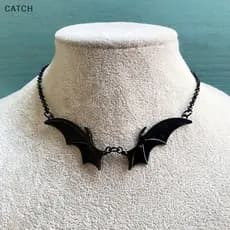 Capture Goth Vampiro Vintage Morcego Pingente Gargantilha Colar Natal Witchy Presente Para Mulheres Melhores Amigos Nova