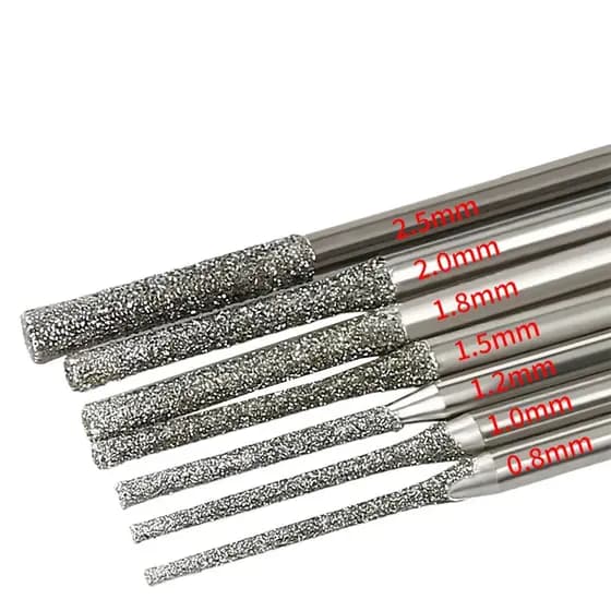 Perfuração Eficiente Com Brocas Revestidas De Diamante Pacote De 5 Para Âmbar De Jade De Vidro