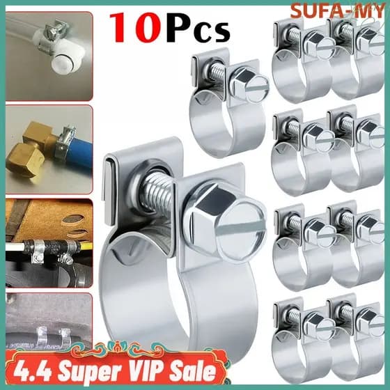 [SUFA] 10x Mini Linha De Combustível Jubileu Mangueira Clipes Braçadeira Diesel Tubo De Gasolina Radiador De Refrigerant