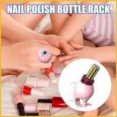 Suporte Para Garrafa Esmaltada Unhas , Vestível , Antiderrapante , Silicone Anti-Derramamento , Intipável , yunkbr