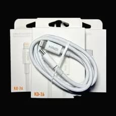 Cabo USB-C para Lightning KD-26 Compatível iPhone e iPad